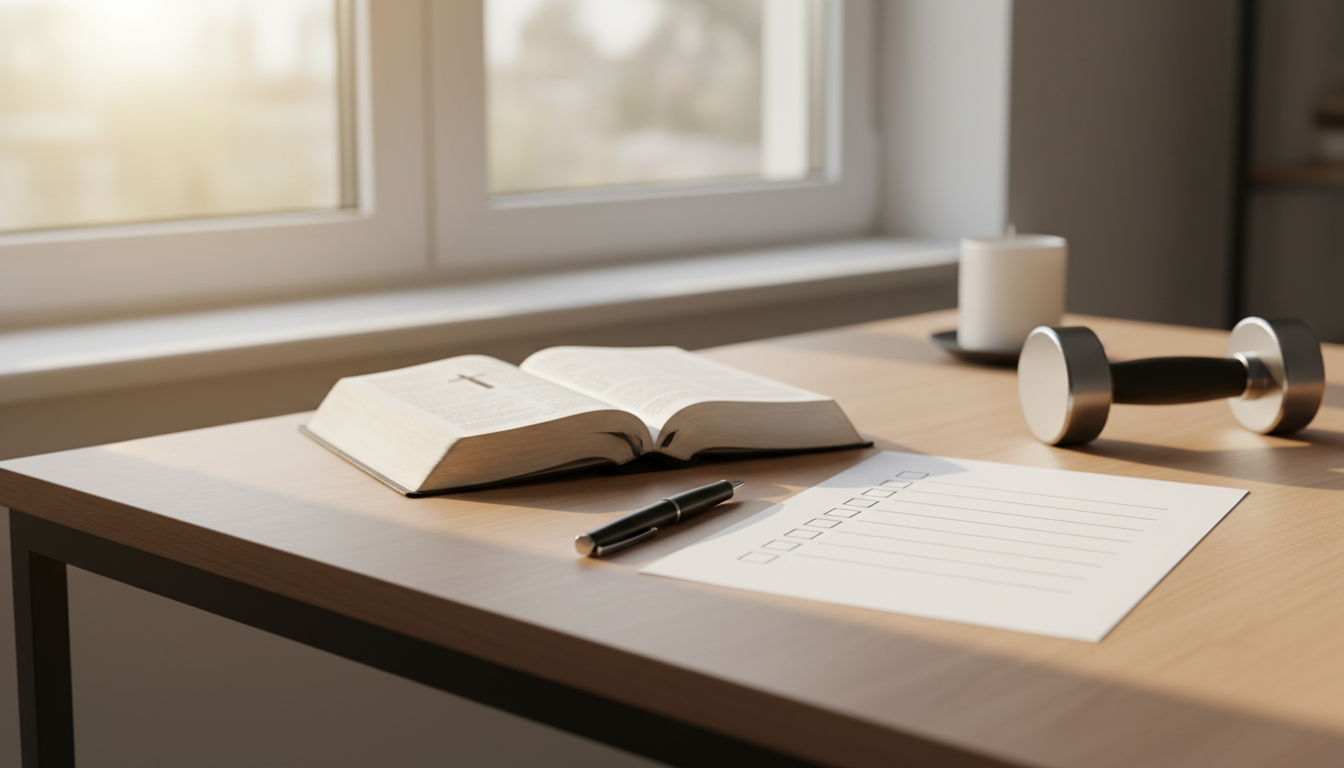 Christliches Motivationsblatt Header